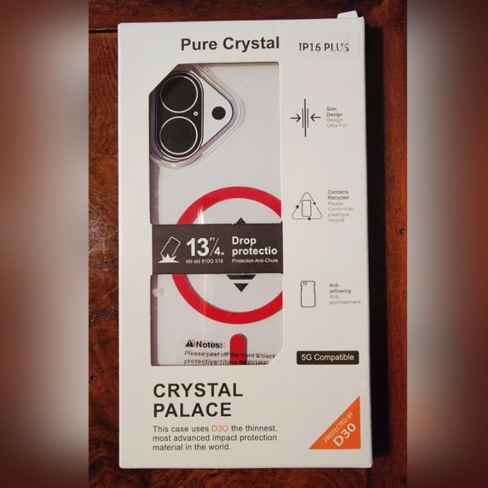 New Crystal Palace Slim Design Snap Case For iPhone 16 Plus - Picture 6 of 7
